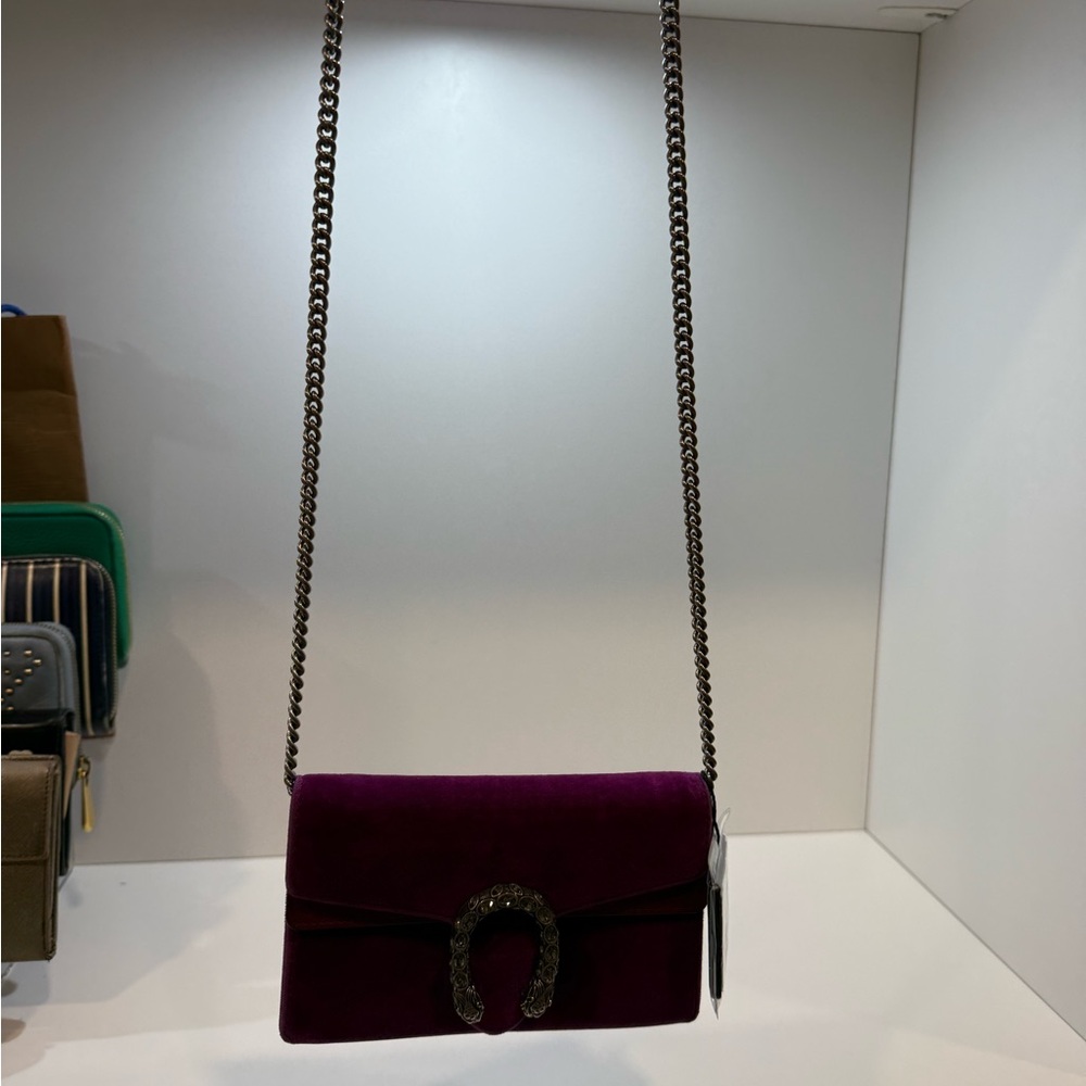Gucci Dionysus Super Mini Purple Velvet Bag - Picture 13 of 13